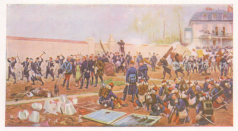 《香比尼的保卫战》Édouard detail - 19世纪